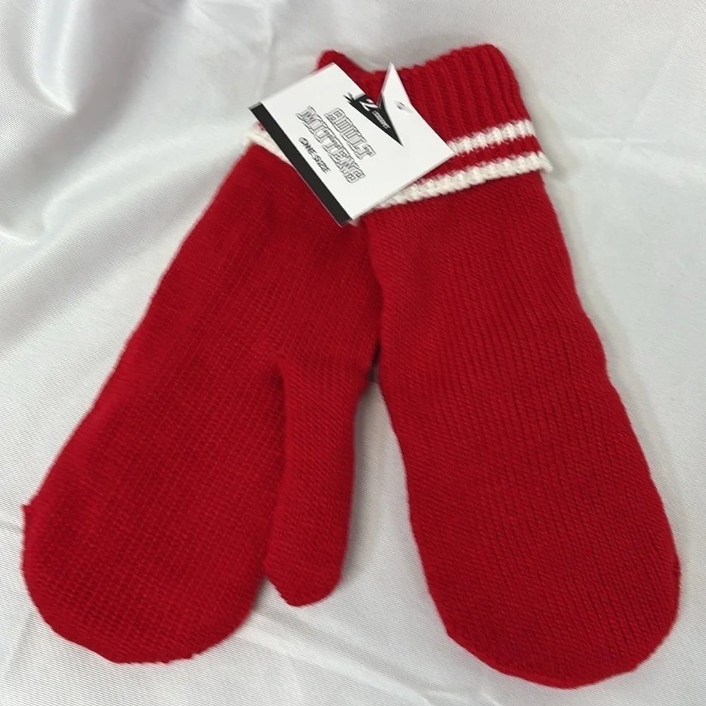 Gertex thick lined Knit Mittens Soft Warm Stretchy One Size Fits Most gloves